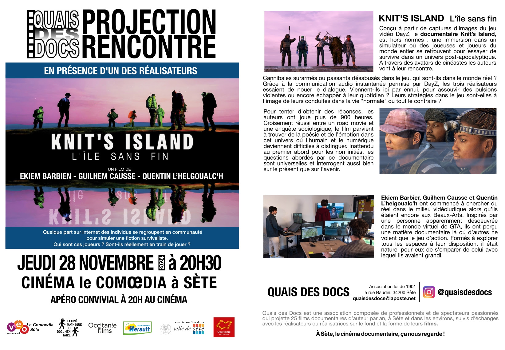 festival Hors-Circuits de Quais des docs - Programme