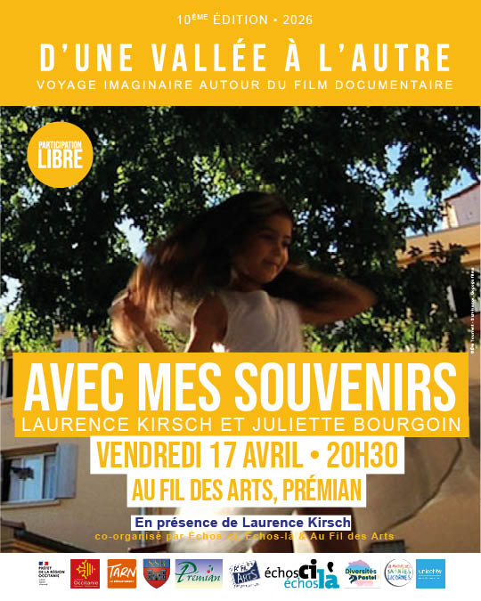 Projection du film du film “Avec mes souvenirs" Laurence Kirsch et Juliette Bourgoin